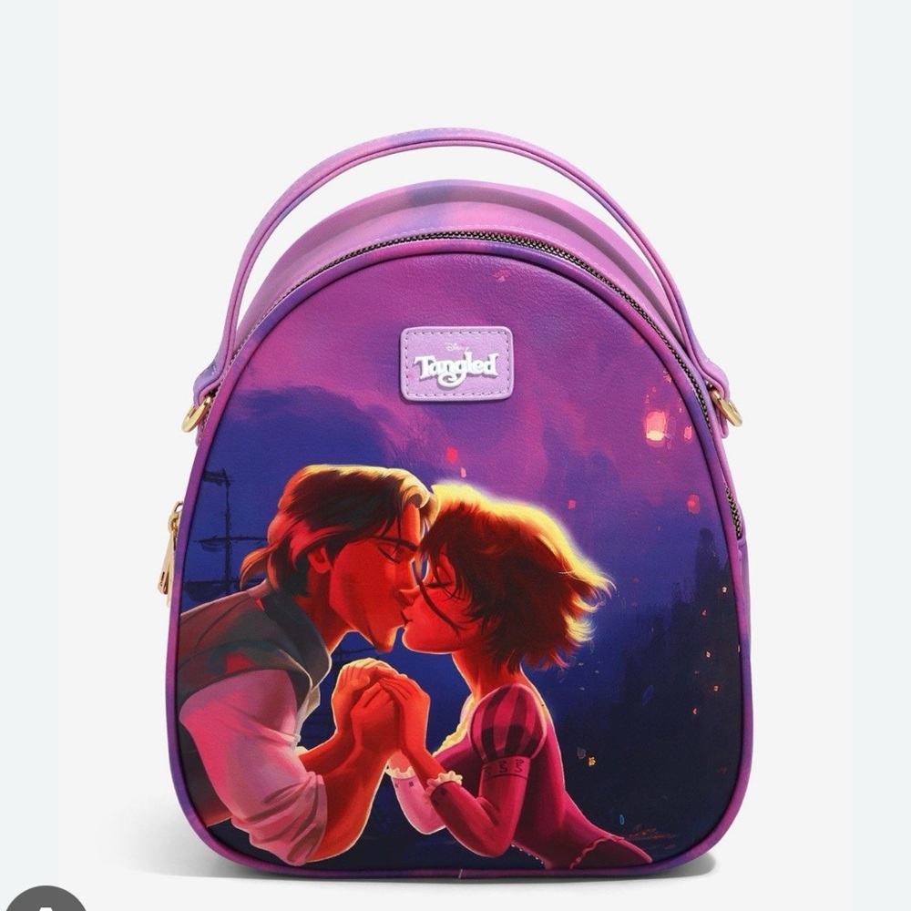 Purple Tangled Mini Backpack NWT - image 1